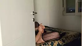 I spotted her with that huge dildo