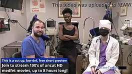 Petite Brunette Rina Arem Explores Gyno Secrets with Dr. Tampa