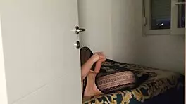 I spotted her with that huge dildo