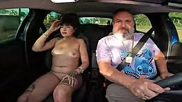 Eighteen-year-old latina amateur gets anal in car with bella oliveira