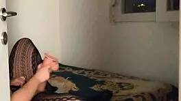 I spotted her with that huge dildo