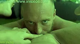 girlfriend moans loudly as friend licks her pussy 😍