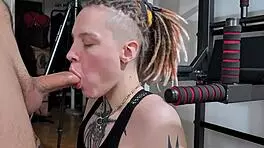 Workout turns into intense doggystyle fuck with girlfriend