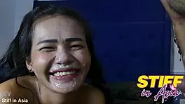 Stiffinasia enjoys facial or cumshot with sexy thai babe
