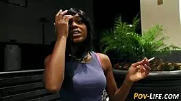 black teen 18+ gets pov fuck with handjob masturbation hardcore