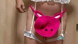 japanese teen in junior panties gets anal and nipple play 😳