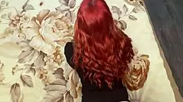 Hey, this redhead teen 18+ with big tits bangs hard!