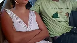 i had deepthroat and anal sex with my best friend's girlfriend in the car, her big tits bouncing