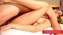 wife gets a very hot, fast, and hard fuck in missionary position, screaming with pleasure