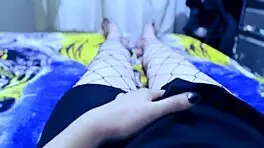 latina stepsister touches herself