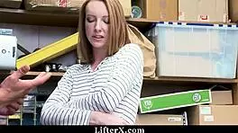 katy kiss got nabbed for helping her pals steal at lifterx.