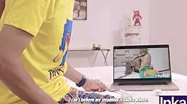 Ebony Stepmother With Huge Tits Catches Me Watching Porn