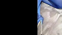 Milf In Pantyhose And Heels Teases With Curves