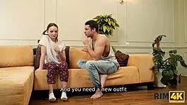 Wow, check out this russian teen 18+ mistress rimming and blowing in the workspace!