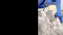 Milf In Pantyhose And Heels Teases With Curves