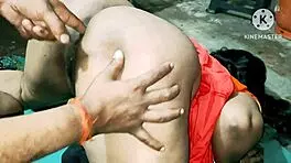 indian bhabhi gets her pussy pounded in this homemade video with hindi audio.