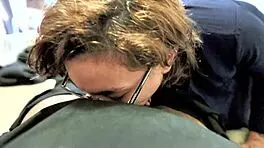 former ghetto gagger shows off her skills in missionary and doggystyle blowjob.