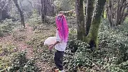 Damn! Rough Outdoor Forest Sex With Teen 18+ Spanked Hard!