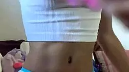 Barely Legal Petite Teen Shows Off and Plays with Toys