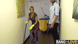 Fucking beats cleaning for Jazmyn with her big ass in wild pov action.