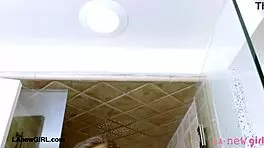 Stunning brunette model gets steamy after shower, wanna see? 🔥