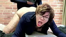 former ghetto gagger shows off her skills in missionary and doggystyle blowjob.