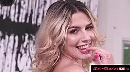 Petite Blonde Babe Gets DICKED HARD at the Gym in Sloppy Action