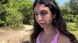 Crazy cumwalk in a crowded public spot, nearly got caught with cum in mouth