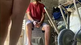 Young Girl Pays Rent with Cum on Tits in São Paulo