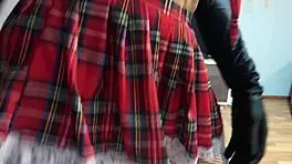 Myredfoxgirl in fishnets waiting for stepdad's cock