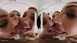 naughty america stars bianca, kit, and rachael get pounded hard in dressing room