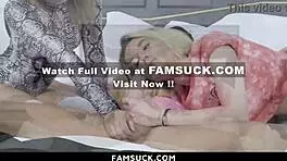 Stepbrother fucks both stepsisters hard!