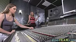 Lesbian Domina Enjoys Oral Play with Teen in High Definition Scene