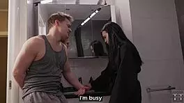 She Wouldn't Let Me Cum, So I Had to Fix the Bathroom Sink.