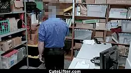 Suspect steals clothing from mall and gets caught in hardcore teen 18+ scene with big cock