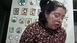 Beautiful Short-Haired Housewife Trains for Fitness