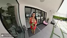 hey, this busty milf is taking a huge young 18+ cock in her wet pussy 😏