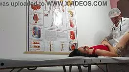 Gynecologist Examines Patient in Hospital Setting