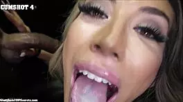 Mia Deepthroats Monster Cock Through Gloryhole For Ten Cumshots