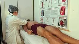 i get erection when nurse touches me in hospital uniform, deepthroat blowjob