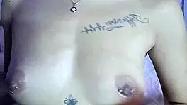 Hot young latina masturbates to creamy orgasm