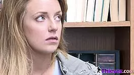 kate whines like a slut when officer bangs her after stealing at work