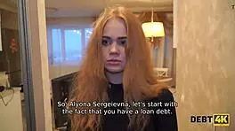 Russian Teen Debtor Bent Over For Rough Sex With Collector