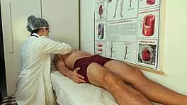 i get erection when nurse touches me in hospital uniform, deepthroat blowjob