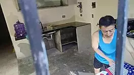 Damn! Ugly old man pounds busty big-ass beauty with huge nipples in outdoor action!