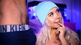 Wow! My Friend's Cock Got Hard as I Played with It!