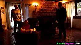 Familyorgasm - Dark Emo and Her Best Friend Summoned Their Stepdads