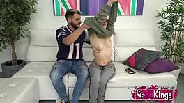 today's couples feature redhead teen piikara and her boyfriend getting intimate for the camera.