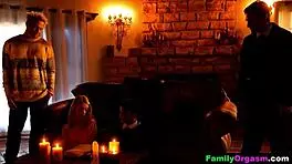 Familyorgasm - Dark Emo and Her Best Friend Summoned Their Stepdads