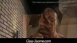 yo, this nasty boy cheats and scores a wild ffm threesome!